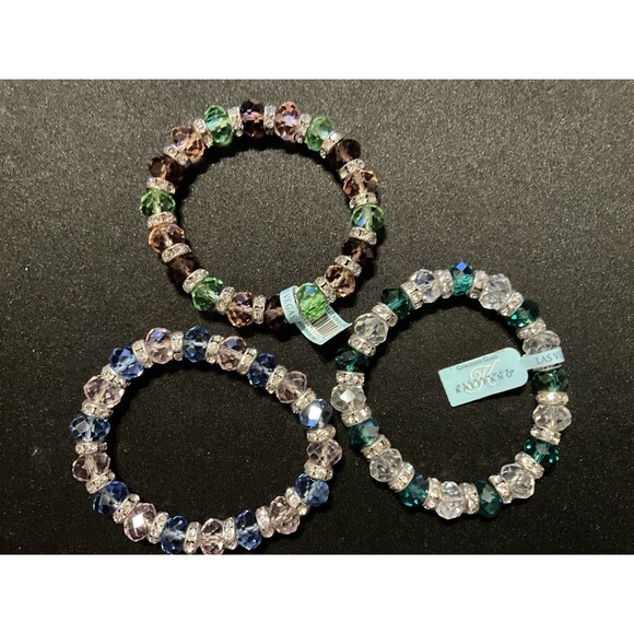 Alexander Kalifano Art Glass Stretch Bracelet - Picture 1 of 5